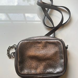silver michael kors bag!